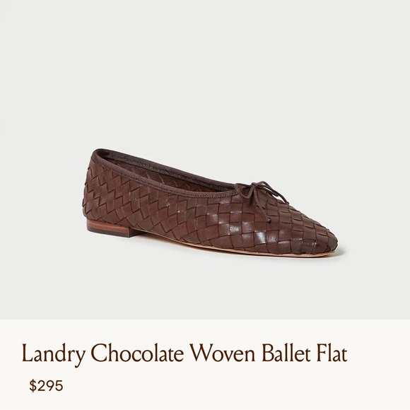 Loeffler Randall Landry Chocolate Woven Ballet Flats / women’s US 8 - Picture 1 of 6